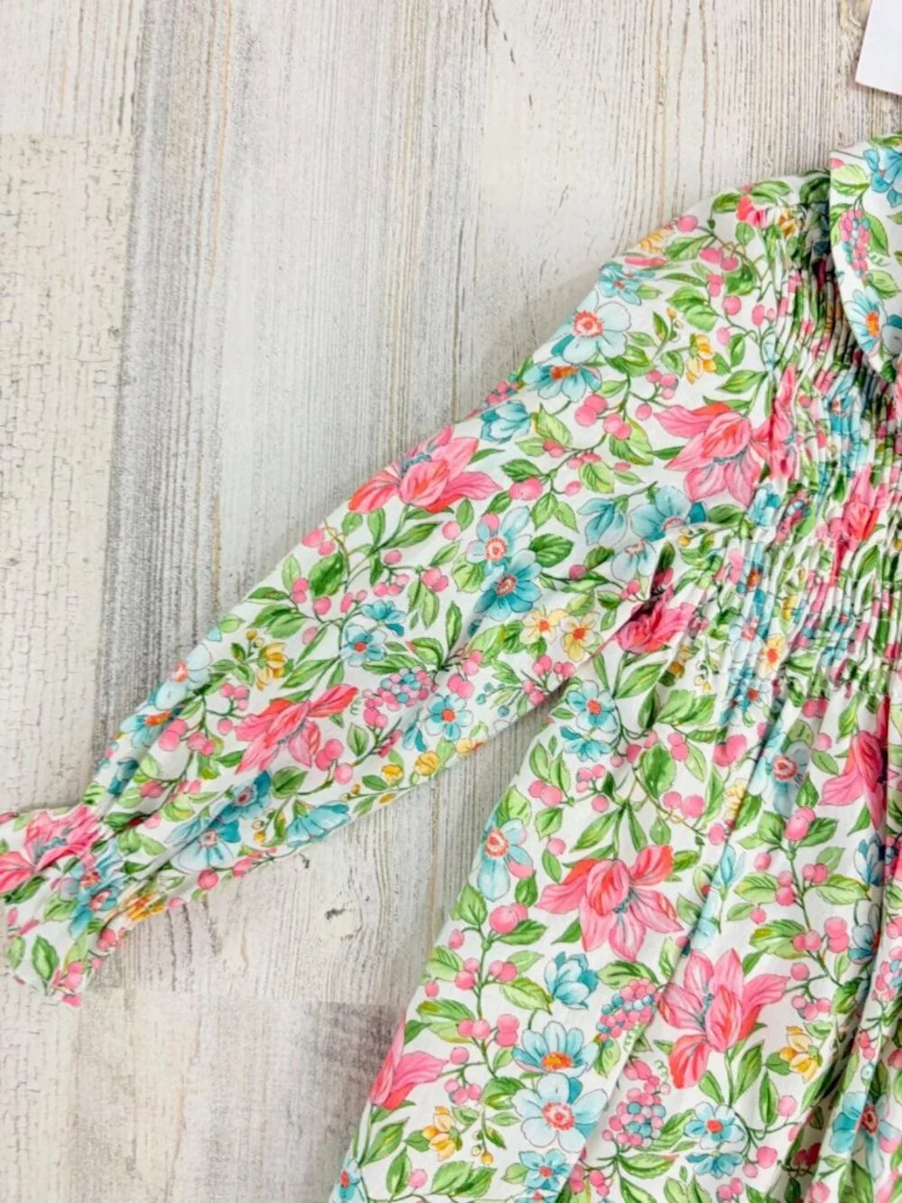 La Coqueta Girls Sz 2T Cora Dress Smocked Floral NWT